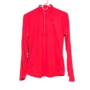 Nike Pink Dri-Fit Element Running Half Zip Pullover Size Medium